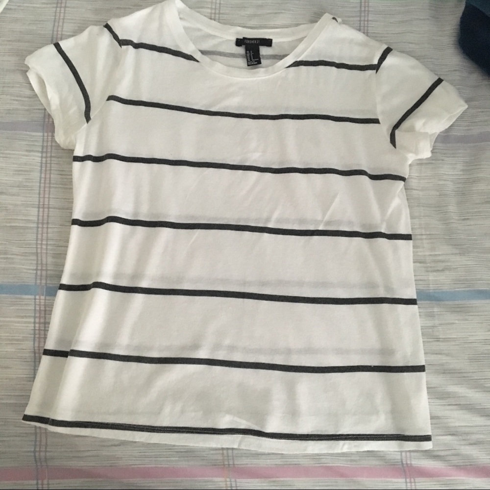 Forever 21 Black and white striped top